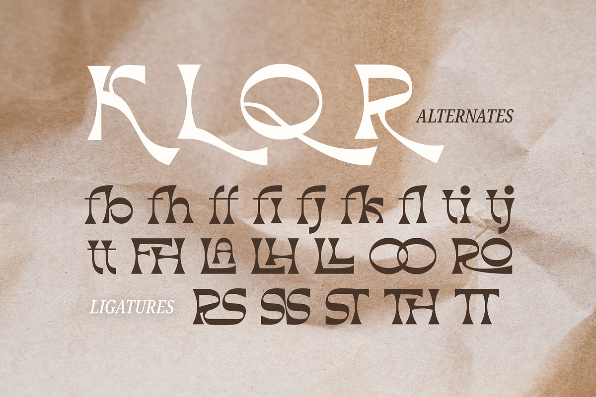 Quirlora Expressive Display Typeface, a Serif Font by Graphue (Photo 3 of 9)