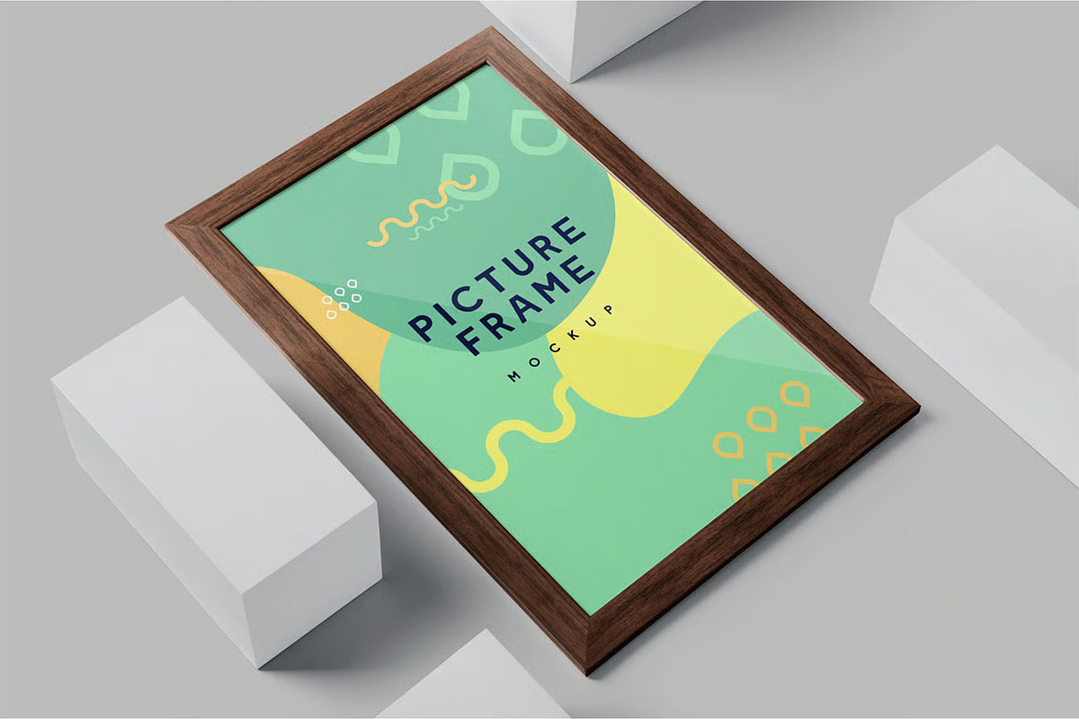 5 Rectangular Picture Frame Mockups, an Advertising Mockup by megostudi0 (Photo 7 of 7)