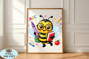 Cute School Bee PNG, a Seasonal Illustration by Daily.Designs (Thumbnail 5 of 5)