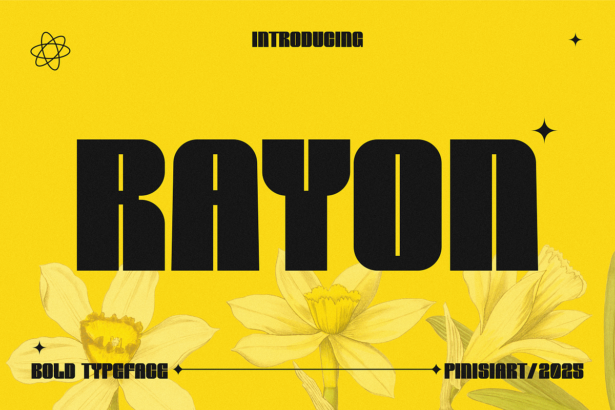 RAYON, a Sans Serif Font by Pinisi ART (Photo 1 of 10)