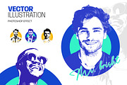 Vector Illustration Portrait Creator, a Brushes & More by INTENTFX (Thumbnail 1 of 9)
