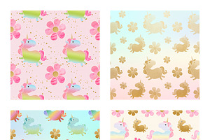 Unicorn Pattern - Scrapbook Papers