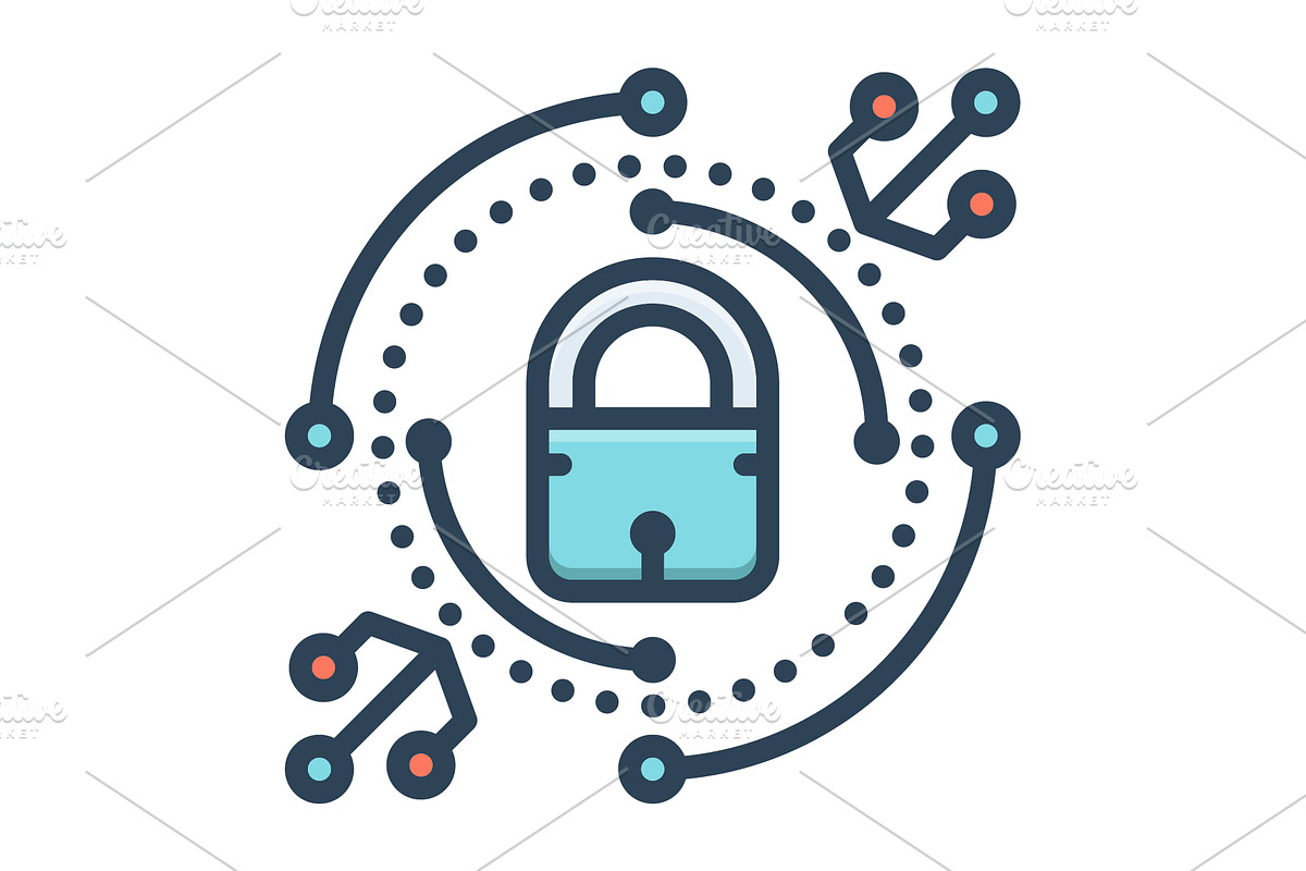 Secure connection color icon, a Duotone Icon by Creative priyanka