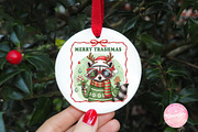 Merry Trashmas Raccoon Gift PNG, an Illustration by CreationArt (Thumbnail 4 of 4)