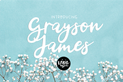 GRAYSON JAMES a Bold Script Font, a Script Font by Blush Font Co. (Thumbnail 6 of 6)