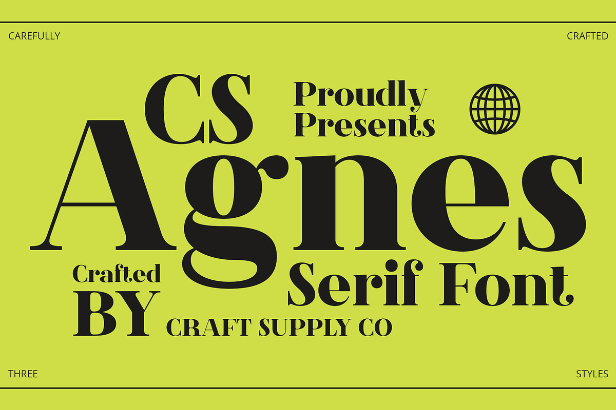 CS Agnes – Serif Font, a Serif Font by Craft Supply Co. (Photo 1 of 8)