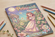 Magical Princess Coloring Book Vol42, a Person Illustration by ikarifq shop (Thumbnail 2 of 7)