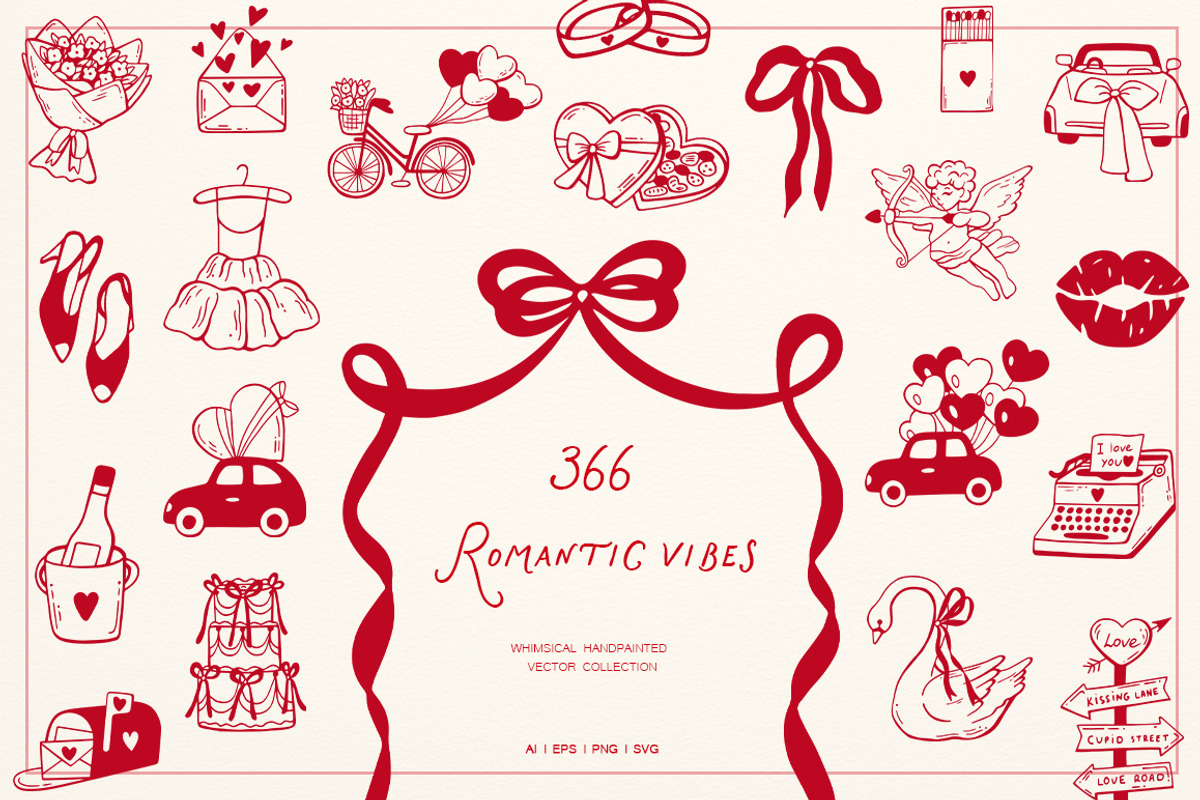 Whimsical Set Romantic Vibes, an Object Graphic by ViktoriyaD (Photo 1 of 19)