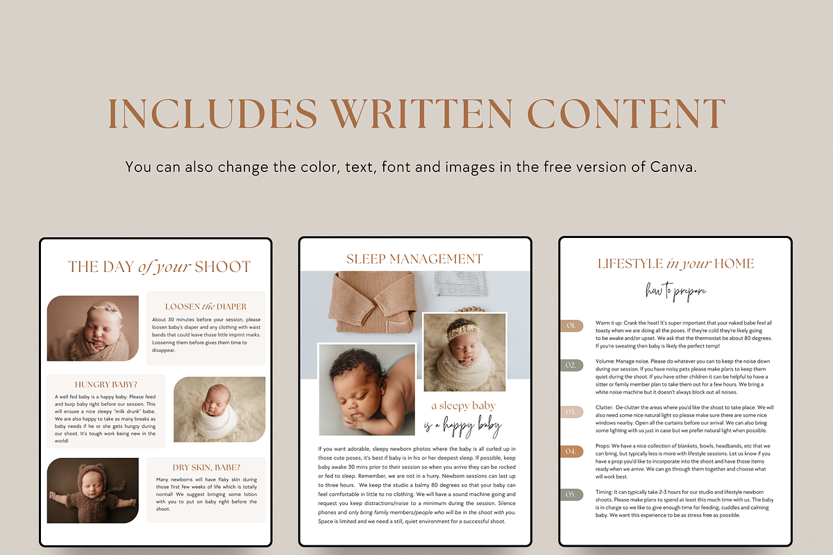 Newborn Photography Client Guide, a Templates & Theme by Sweet Little Muse (Photo 2 of 4)