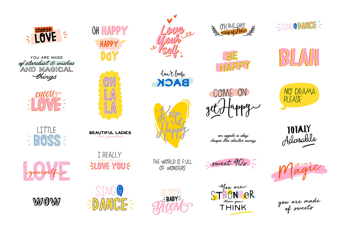 Girl Power Clipart & Quotes BUNDLE, a Graphic by Ruslana Lubenets (Photo 30 of 53)