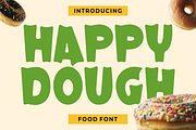 Happy Dough Food Font, a Font by PutraCetol Studio (Thumbnail 1 of 5)
