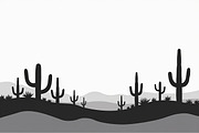 Monochrome Desert Nature Silhouette, an Illustration by jahid234 (Thumbnail 3 of 15)