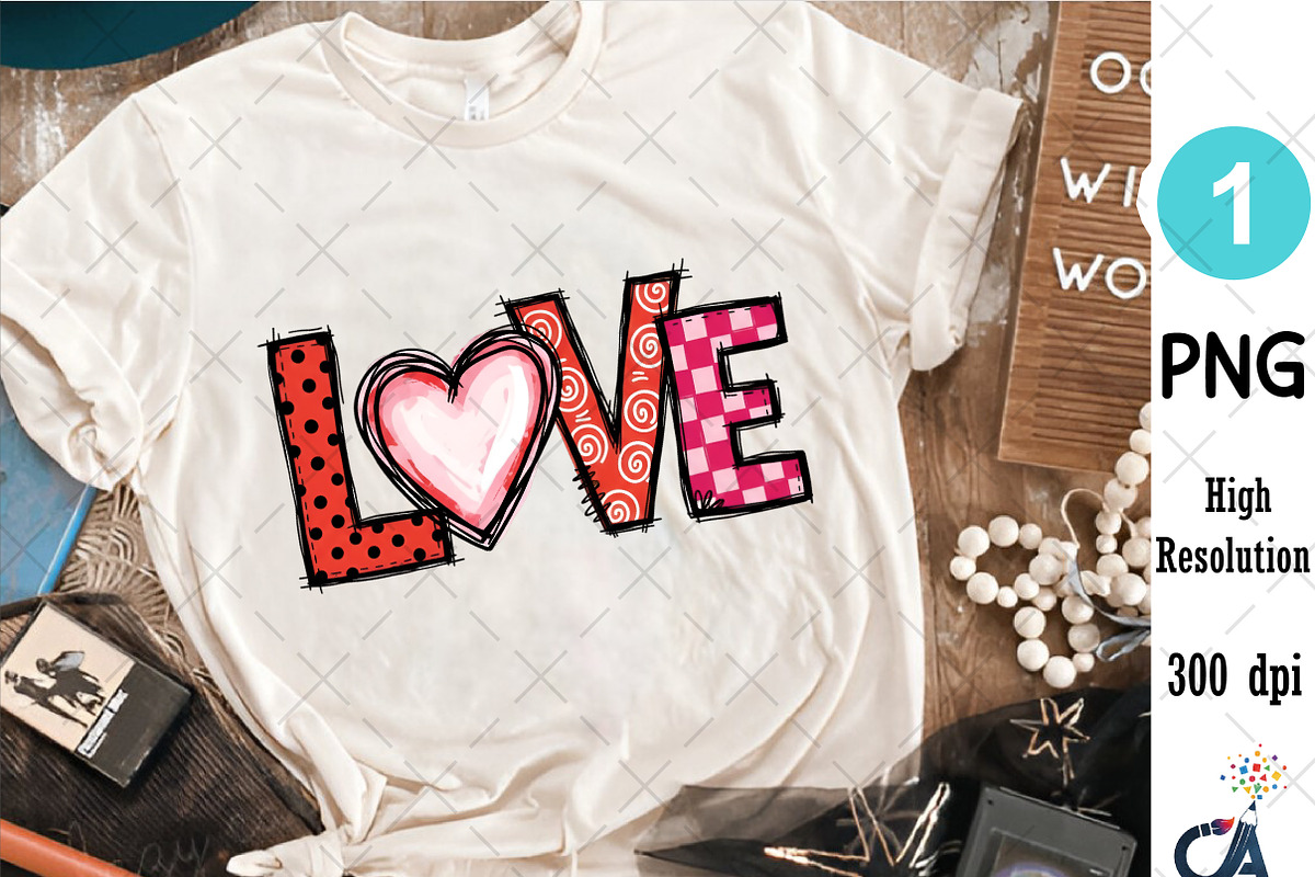 Valentine Love Heart Png, an Illustration by Creative Art (Photo 3 of 6)
