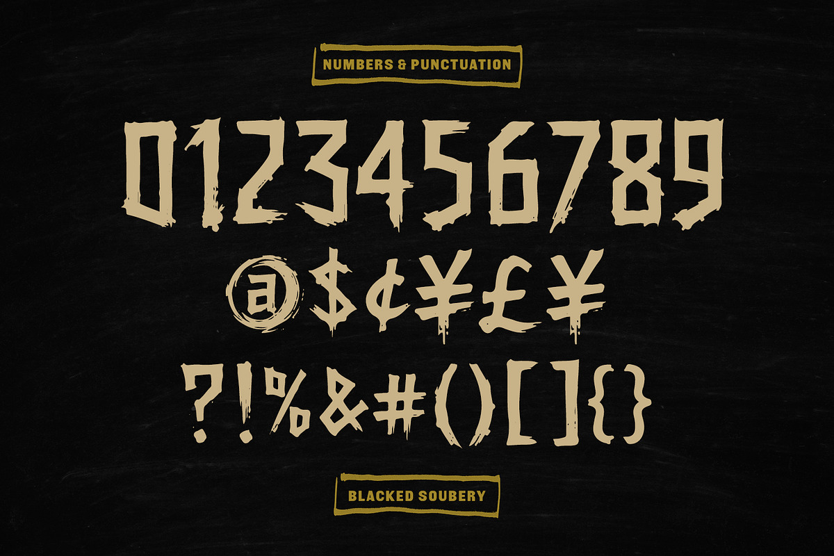 Blacked Soubery Horror Font Spooky, a Handwritten Font by Maulana Creative (Photo 5 of 7)