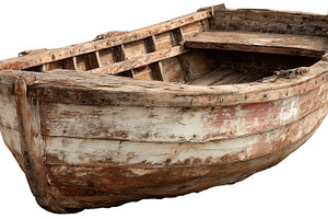 Wooden boat resting quietly, a Photo by Pavel_design