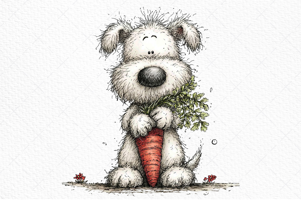 Whimsical Easter Dog Clipart, an Illustration by Craft Nest (Photo 9 of 11)