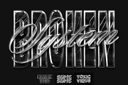 Textured Chrome Metal Text Effect, a Layer Style Add-On by Matsero (Thumbnail 1 of 4)