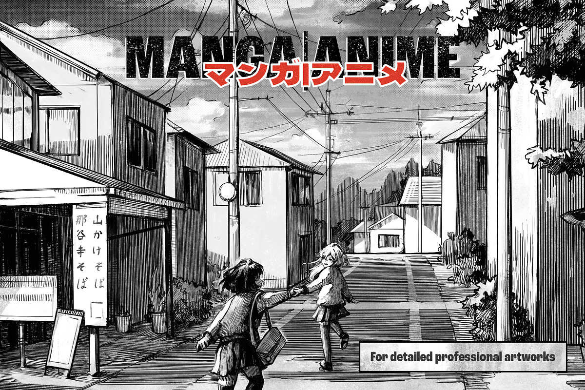 Manga Affinity Brushes Bundle, a Brush Add-On by brushapes.com (Photo 5 of 25)