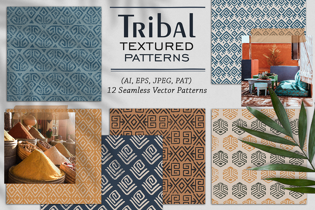Tribal textured patterns, a Pattern Graphic by SwetTS (Photo 1 of 5)