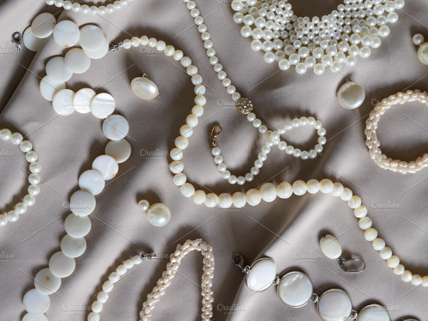 Many different pearl jewelry, a Beauty & Fashion Photo by Edalin's Store