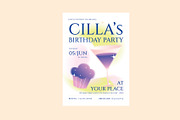 Creative Birthday Party Invitation, a Card Template by Neermana (Thumbnail 3 of 4)