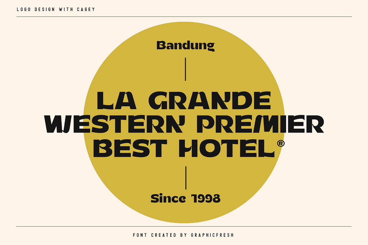 Cagey - The Bold Retro Font, a Sans Serif Font by Graphicfresh (Photo 8 of 10)