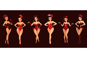 Burlesque Dancers, Adult Cute