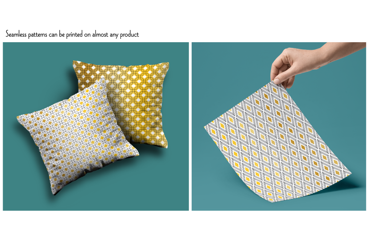 Gold Art Deco Seamless Patterns preview 2
