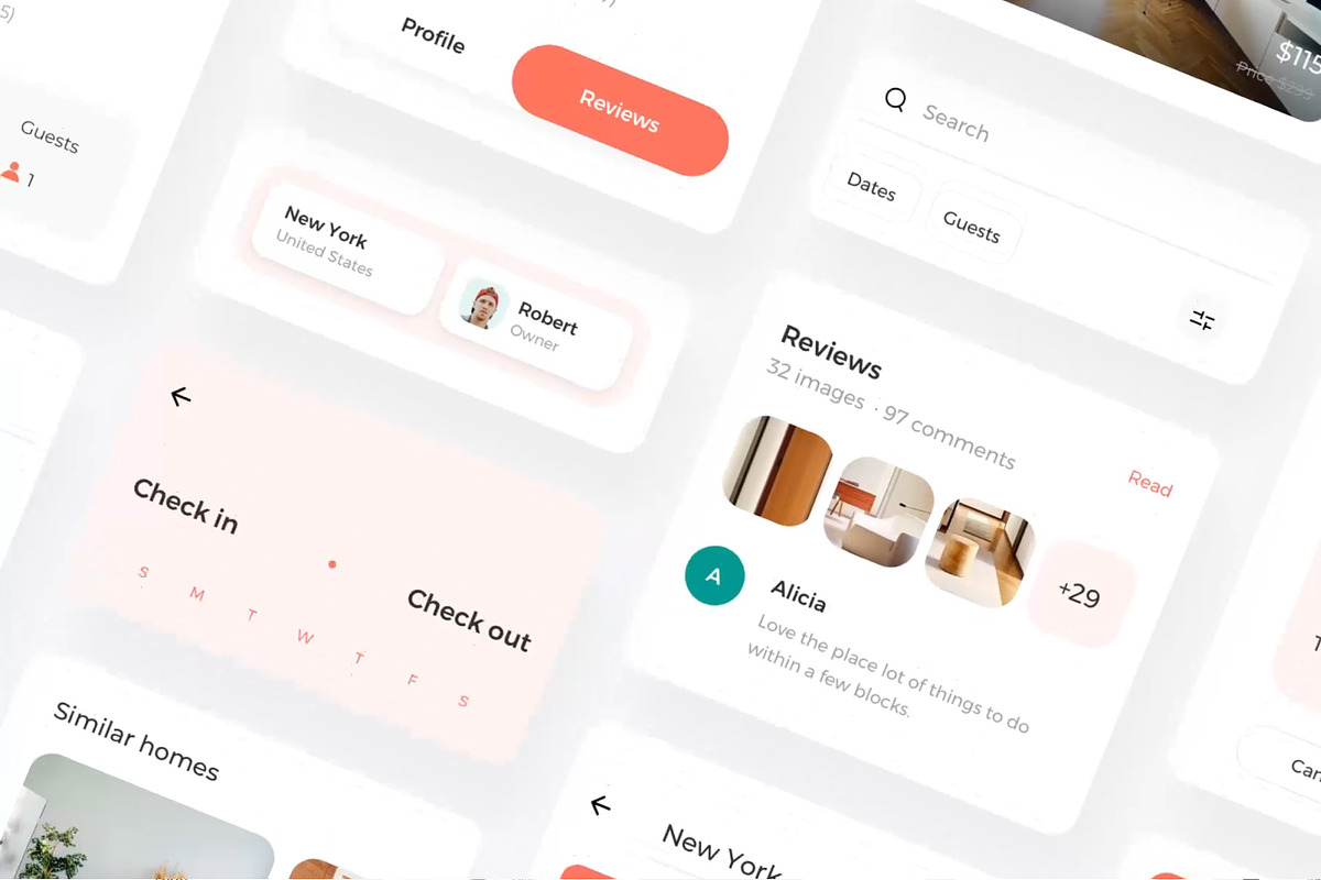 House Booking mobile KIT, an App Template by CreativeUI (Photo 7 of 8)
