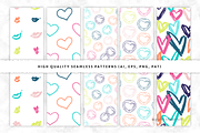 Candy hearts vector pattern set, SVG, a Pattern Graphic by Palette Pursuit (Thumbnail 2 of 9)