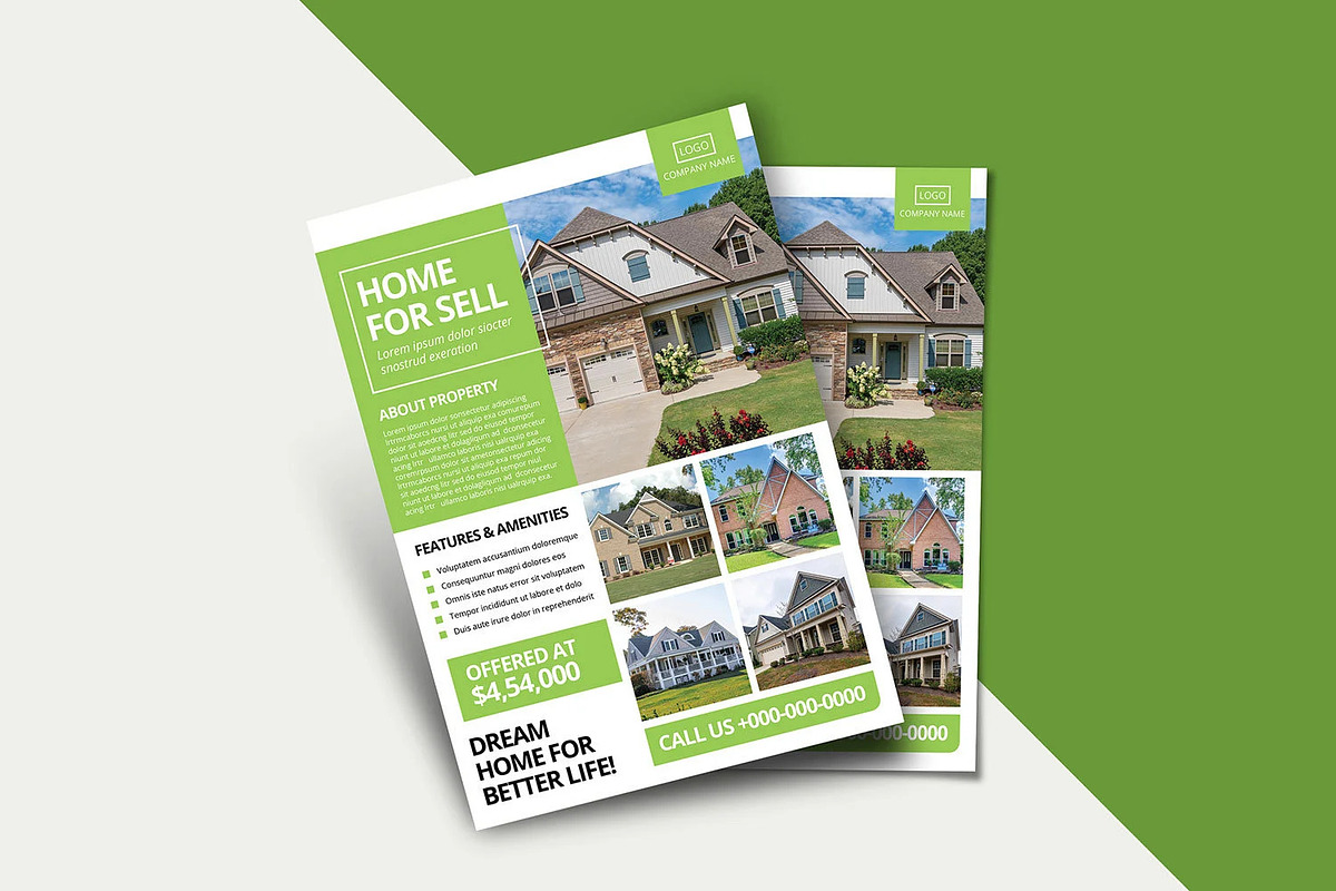 Real Estate Flyer Template, a Flyer Template by Template Shop (Photo 3 of 4)