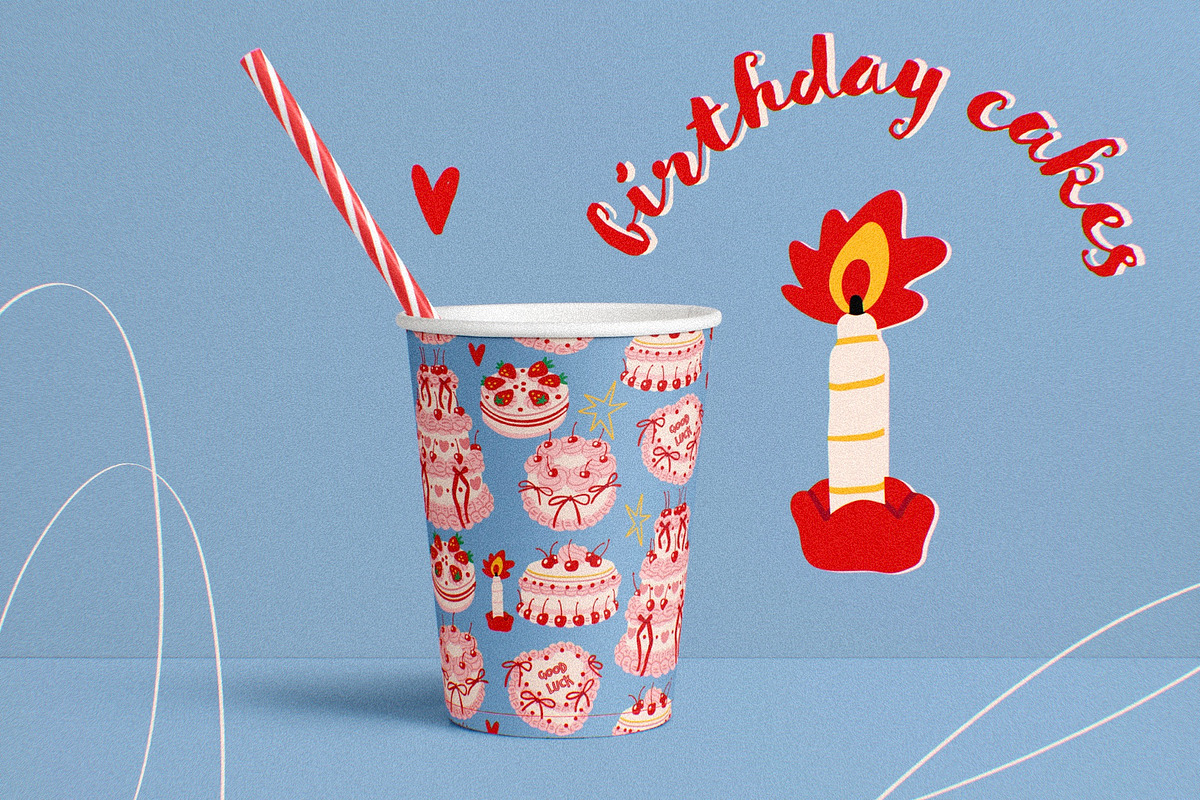 Birthday cakes, a Food Illustration by Twisted Tail (Photo 7 of 7)
