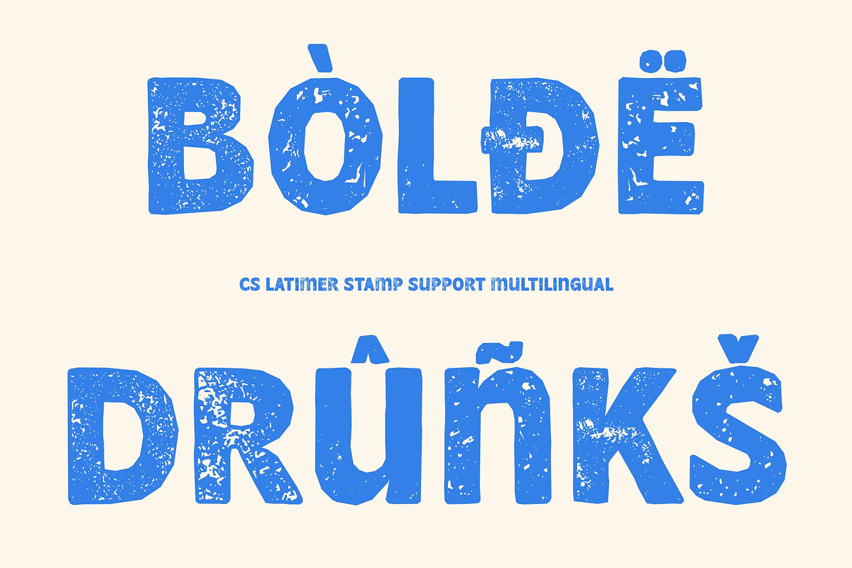 CS Latimer Stamp, a Sans Serif Font by Craft Supply Co. (Photo 7 of 8)