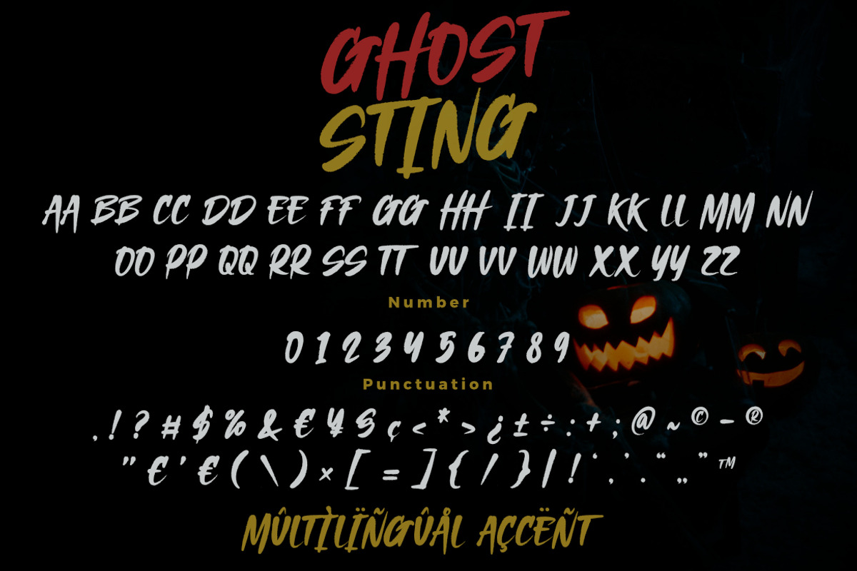 Ghost Sting – Brush Display Font, a Font by Bayuktx (Photo 9 of 10)