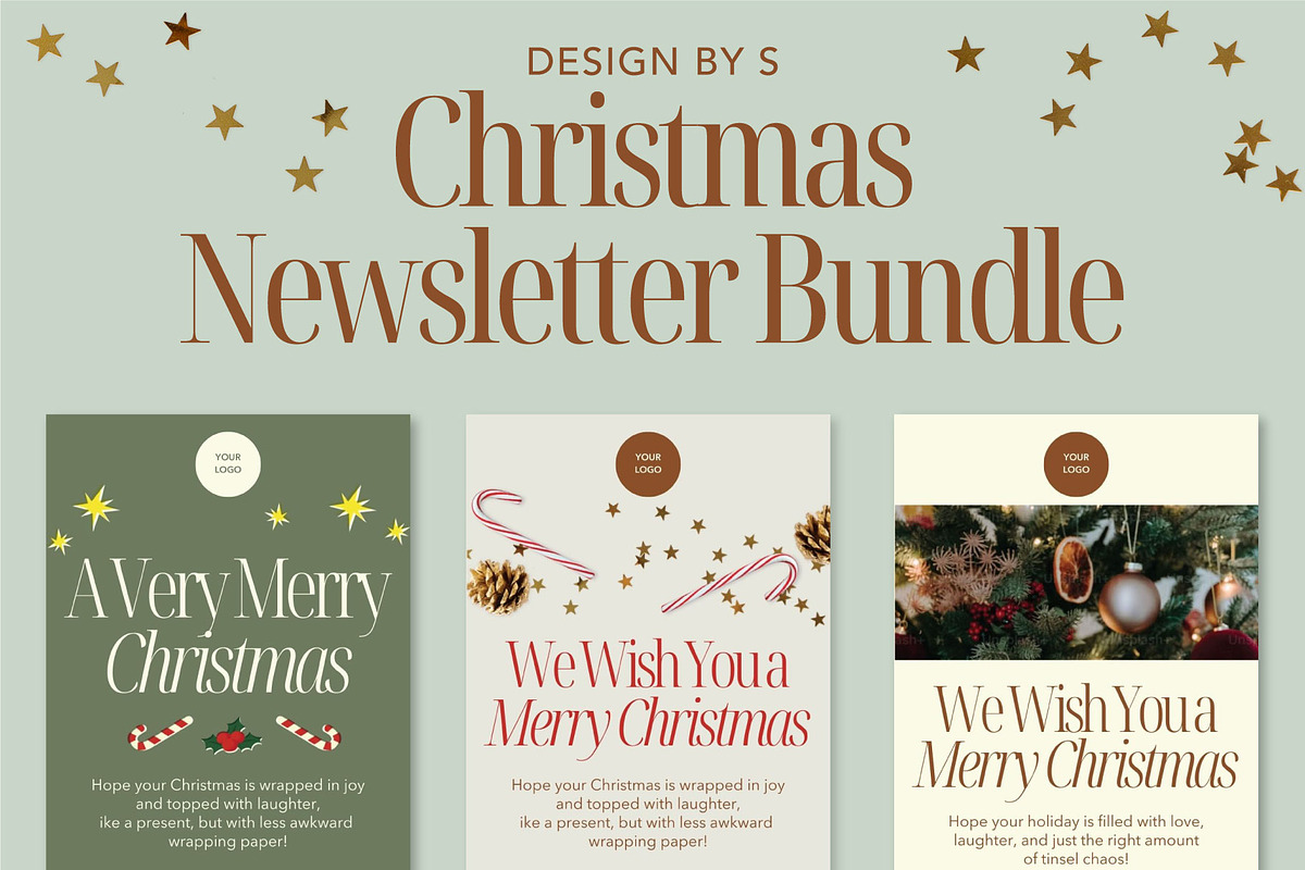 Christmas Newsletter Bundle, an Email Template by Strange Gaze Studios (Photo 1 of 5)