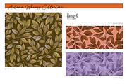 Fall Floral Seamless Patterns, a Pattern Graphic by FINEAPPLE (Thumbnail 3 of 11)