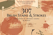 Brush Stains & Strokes collection, a Background Graphic by JuliaMalinovskaya (Thumbnail 1 of 21)