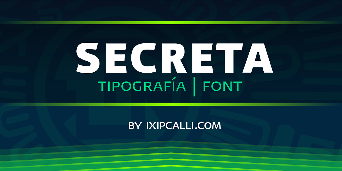 Secreta, a Sans Serif Font by Ixipcalli (Photo 1 of 5)