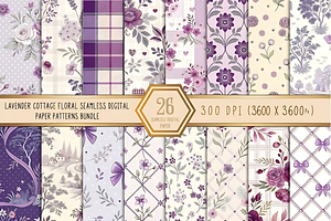 Lavender Cottage Floral, a Pattern Graphic by Design Station