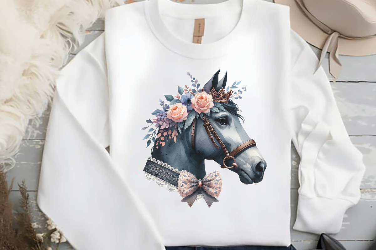 Coquette Horse Clipart, an Illustration by DreamCafeArt (Photo 5 of 6)
