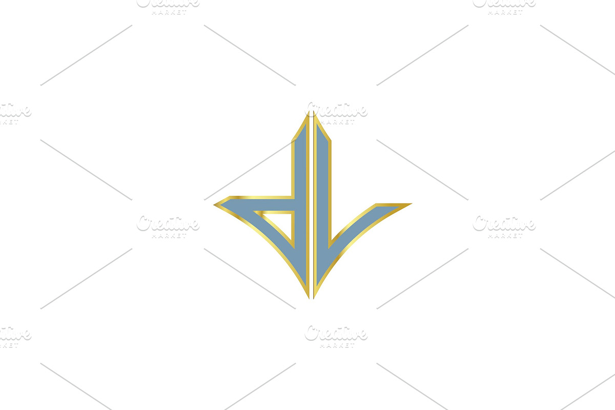 DV letter logo design., a Branding & Logo Template by xcoolee (Photo 4 of 8)
