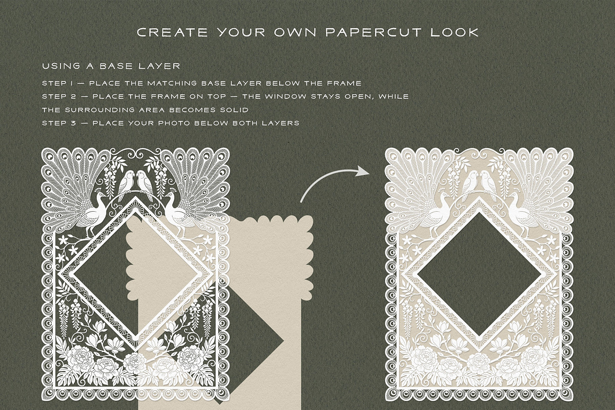 Camee - Ornamental Papercut Frames, an Object Graphic by alonahaidash (Photo 9 of 18)