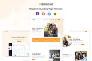 Bonovo - Responsive Landing Template, a Bootstrap Template by shreethemes (Thumbnail 1 of 4)