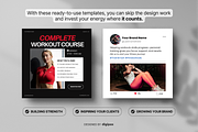 Fitness Static Ad Templates Canva, a Social Media Template by DigiPax (Thumbnail 5 of 11)