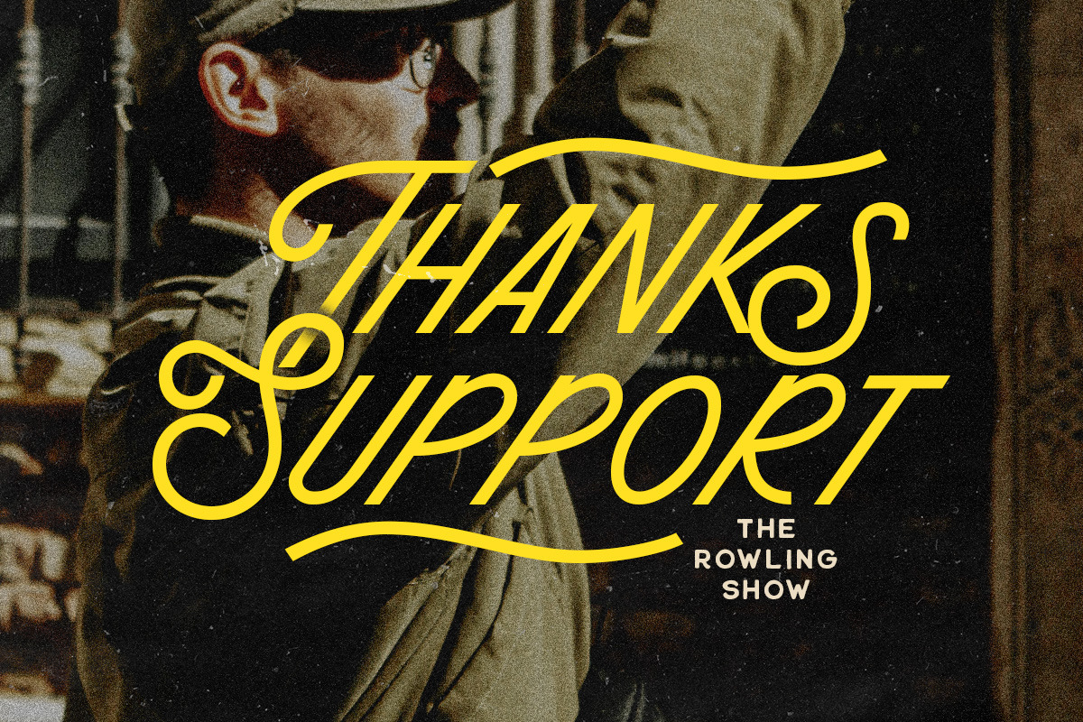 The Rowling Show Monoline Sans, a Sans Serif Font by Letterhend Studio (Photo 9 of 9)