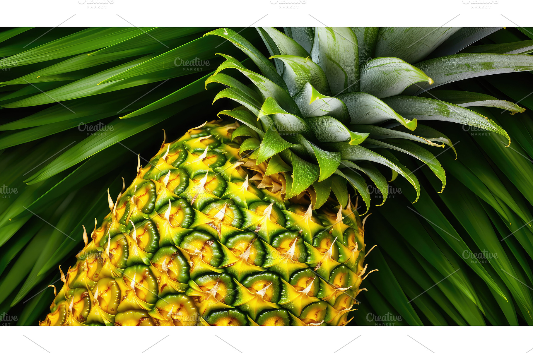 golden tropical pineapple fruit ai, a Food & Drink Photo by pikepicture