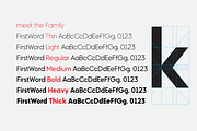 FirstWord typeface family, a Sans Serif Font by Andy Peat (Thumbnail 2 of 4)