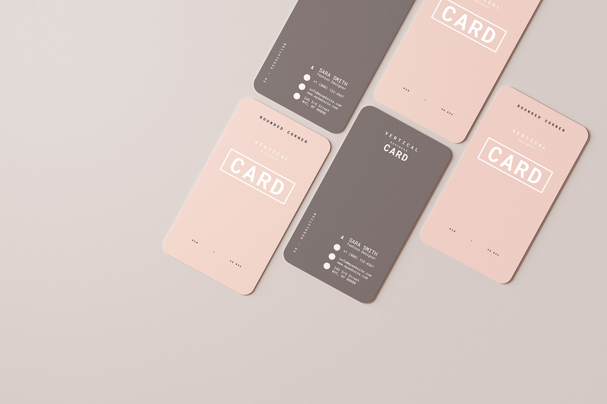 Vertical Business Card Mockups, a Print Template by pmvch (Photo 20 of 20)