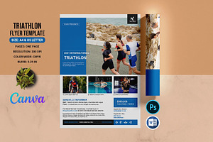 Triathlon Flyer Template
