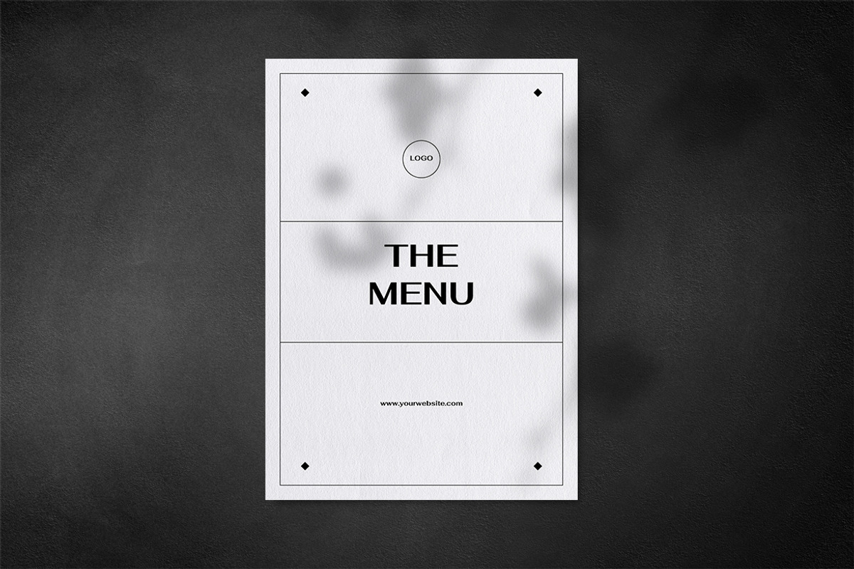 Minimalist Food Menu, a Print Template by The Savory Directors (Photo 2 of 5)
